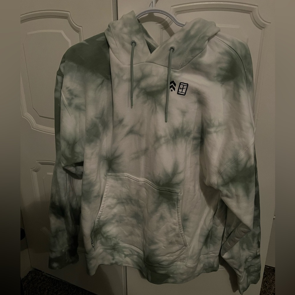 Nike Women’s  Oversized green and white hoodie - Picture 2 of 5
